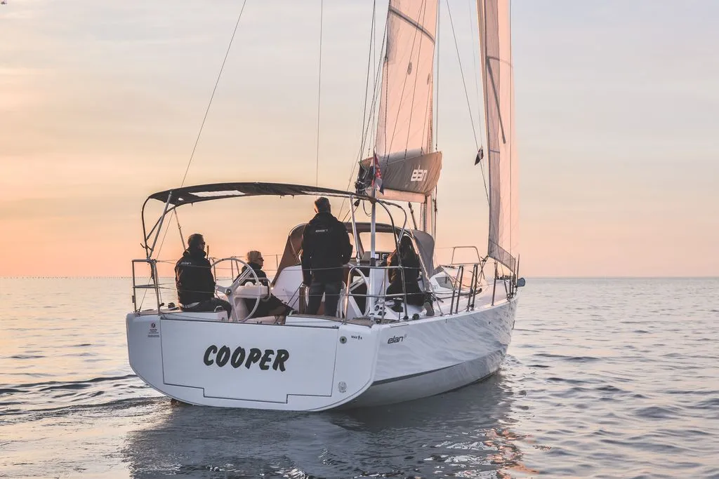 Exterior view of Cooper, a Elan E4 sailboat at Zadar, Croatia
