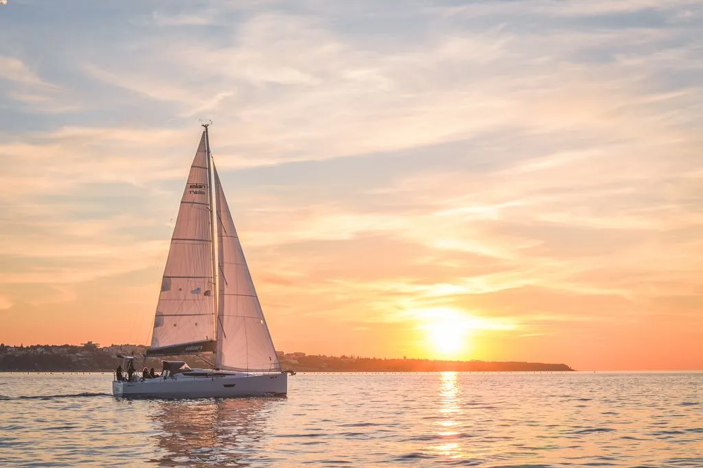 Exterior view of Cooper, a Elan E4 sailboat at Zadar, Croatia