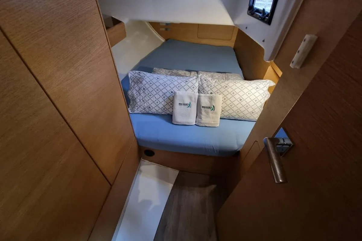Cabin on Cooper, a Elan E4 sailboat at Zadar, Croatia