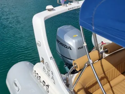 AGA, a Marine Spirit 640 motorboat at Primošten, Croatia