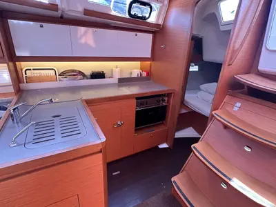 Galley of Andela, a Dufour 390 GL sailboat at Primošten, Croatia