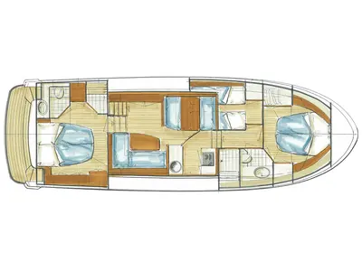Floor plan of Katharina, a Linssen Grand Sturdy 40.9 AC motor yacht at Kinrooi, Belgium