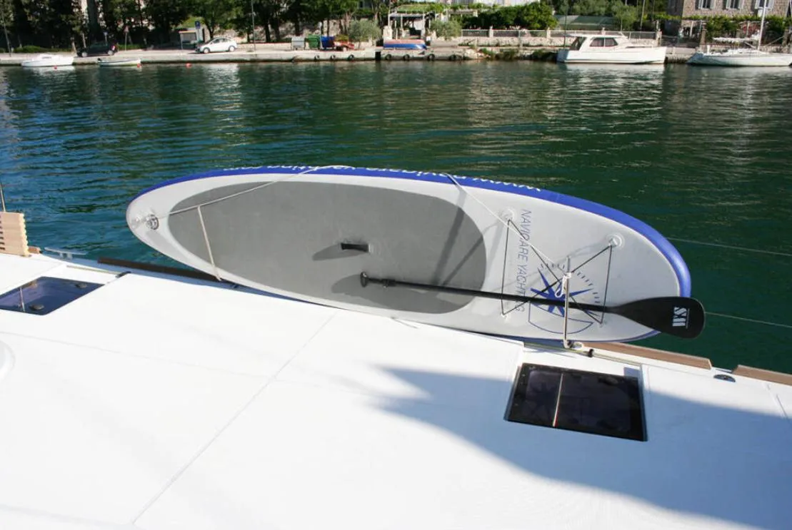 Matarma, a Lagoon 52F catamaran at Lavrion, Greece
