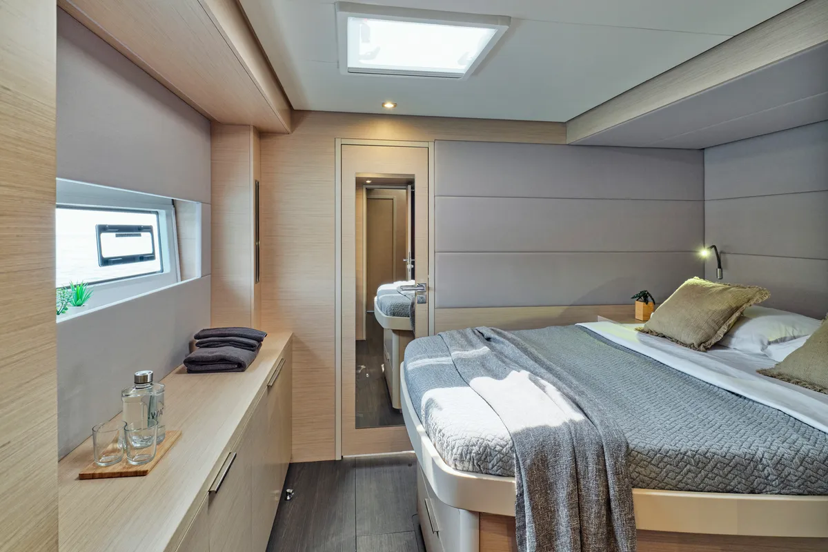 AZUL, a Lagoon 55 catamaran at Corfu, Greece