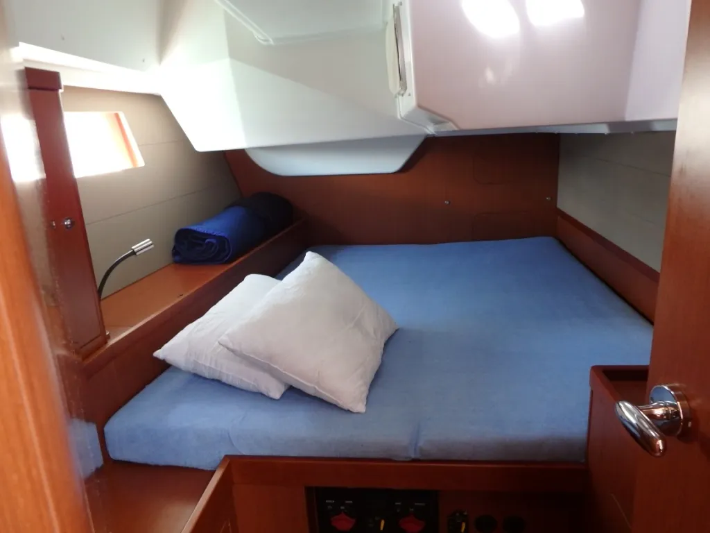 Cabin on Joy, a Beneteau Oceanis 48 sailboat at Municipal Unit of Lefkada, Greece