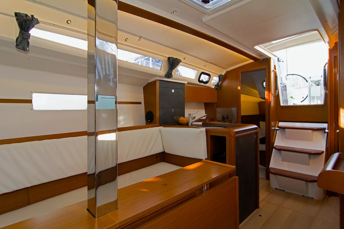 Cha - Cha, a Jeanneau Sun Odyssey 349 sailboat at Split, Croatia