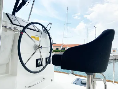 Cabin on Candy, a Lagoon 40 catamaran at Split, Croatia
