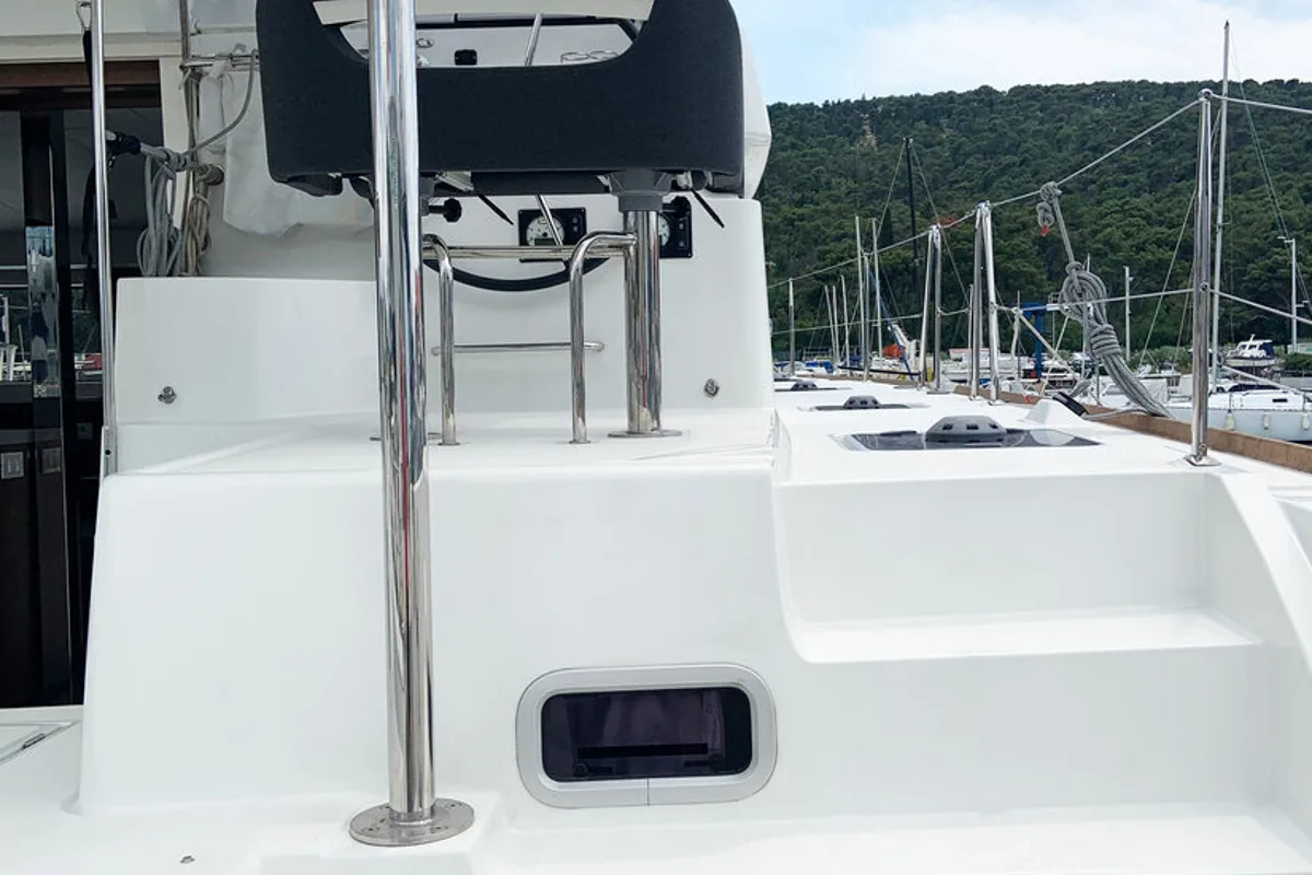 Galley of Candy, a Lagoon 40 catamaran at Split, Croatia