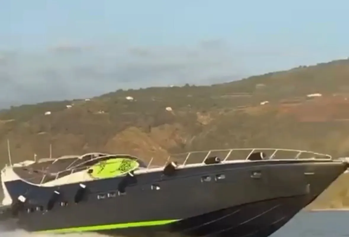 Exterior view of Premium, a Gulet Mangusta 65 motor yacht at Salerno, Italy