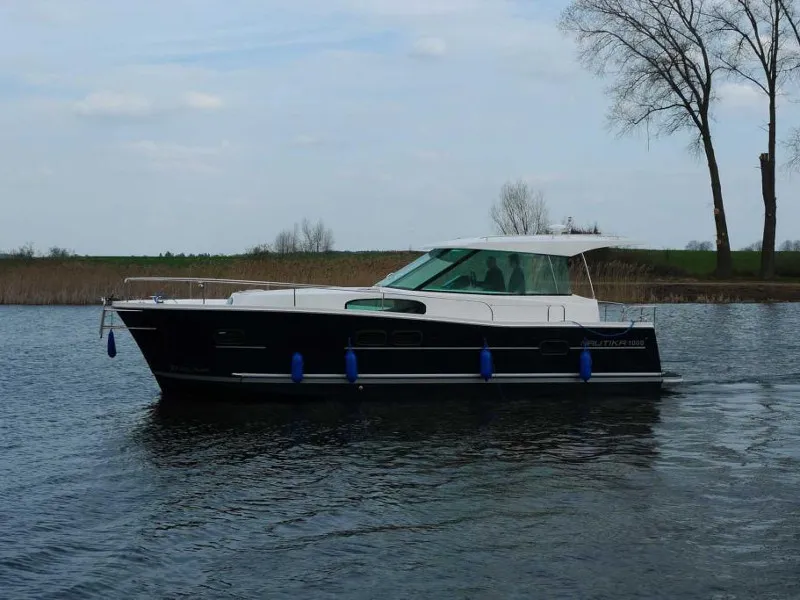 Exterior view of Nautika 1000, a Delphia Yachts Nautika 1000 motorboat at Wilkasy, Poland