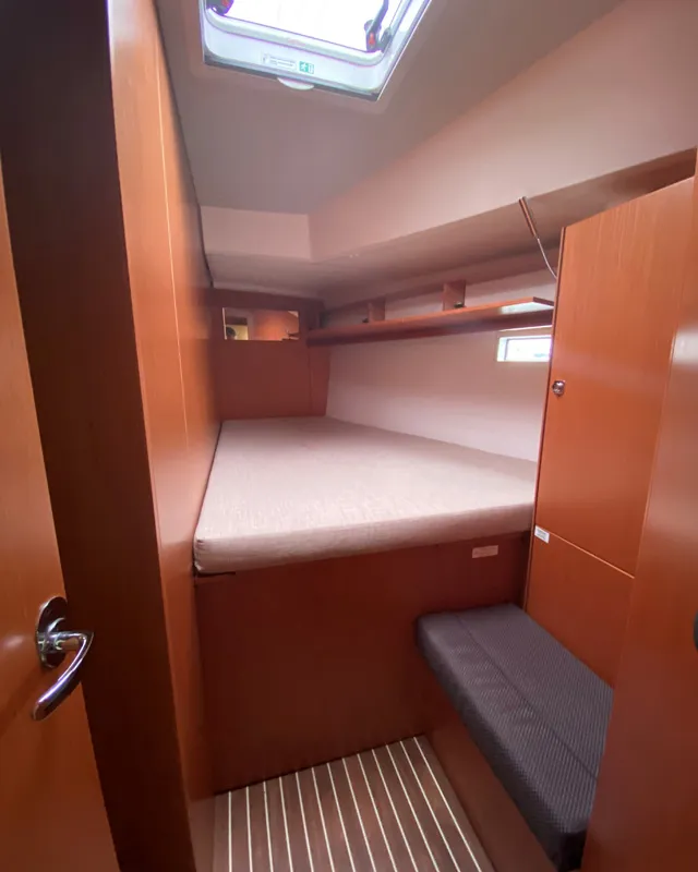 Cabin on Bella Donna, a Bavaria Cruiser 46 sailboat at Lelystad, Netherlands