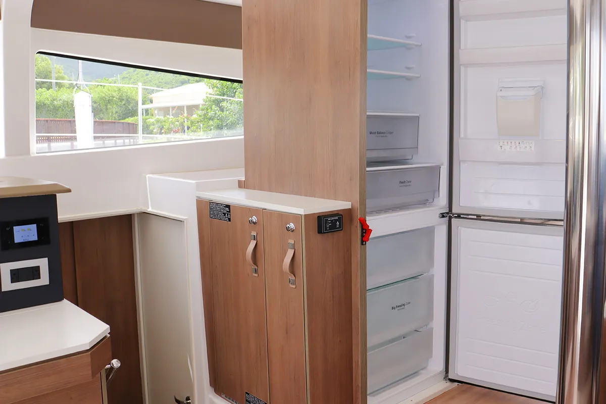Galley of Sweet Escape BVI, a Bali 4.2 catamaran at Road Town, British Virgin Islands