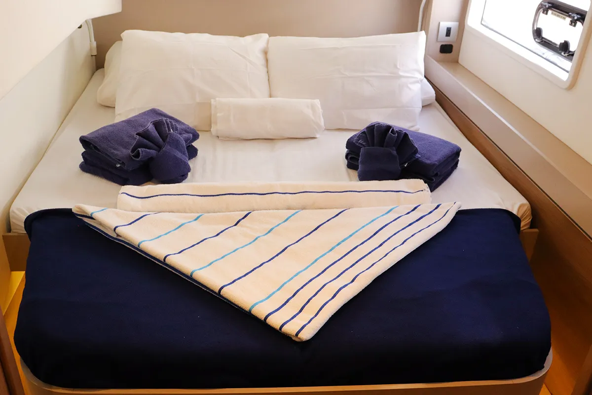 Cabin on Sweet Escape BVI, a Bali 4.2 catamaran at Road Town, British Virgin Islands