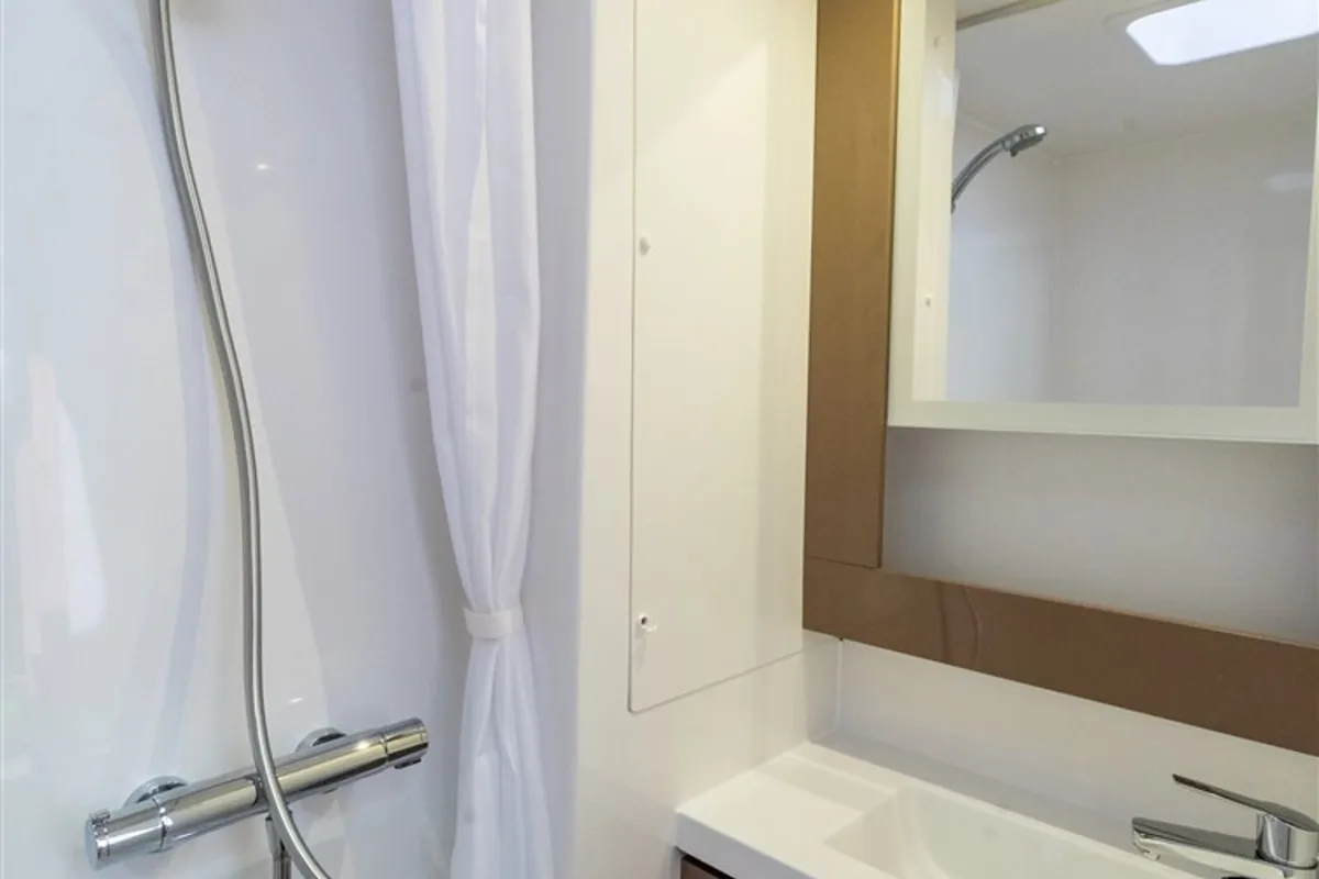 Head on Sunny Wave, a Fountaine Pajot Saona 47 catamaran at Seget Donji, Croatia