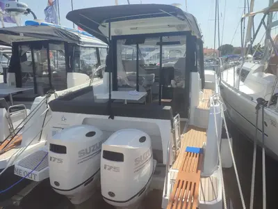 Time Out, a Jeanneau Merry Fisher 895 - 2 cab. motorboat at Biograd na Moru, Croatia