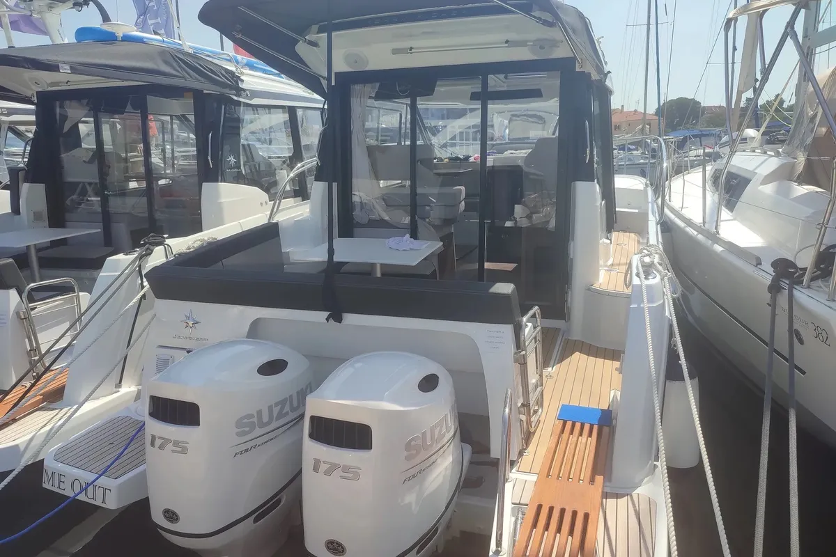 Time Out, a Jeanneau Merry Fisher 895 - 2 cab. motorboat at Biograd na Moru, Croatia