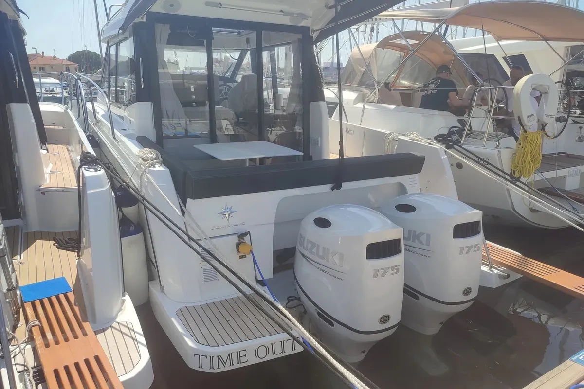 Time Out, a Jeanneau Merry Fisher 895 - 2 cab. motorboat at Biograd na Moru, Croatia