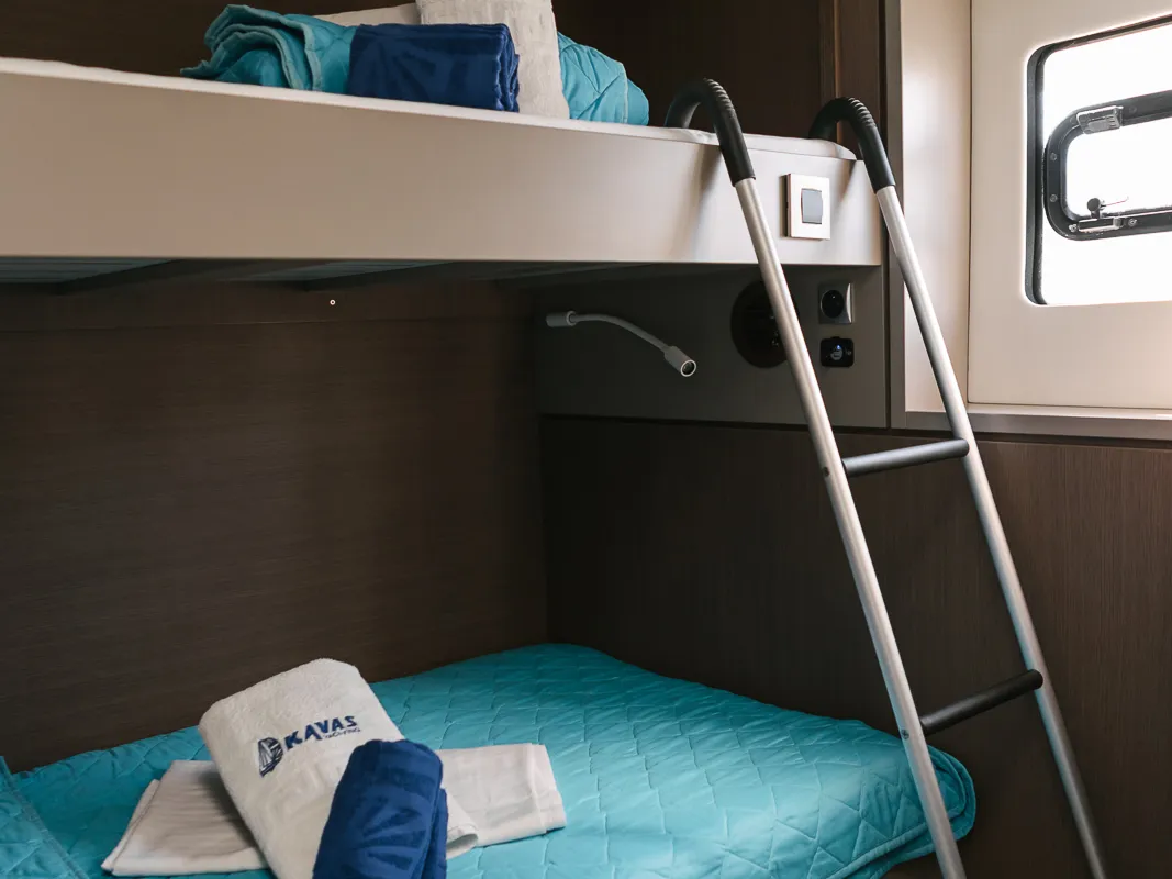 Cabin on Bali 4.8 - 6 cab., a catamaran at Agios Stefanos, Greece