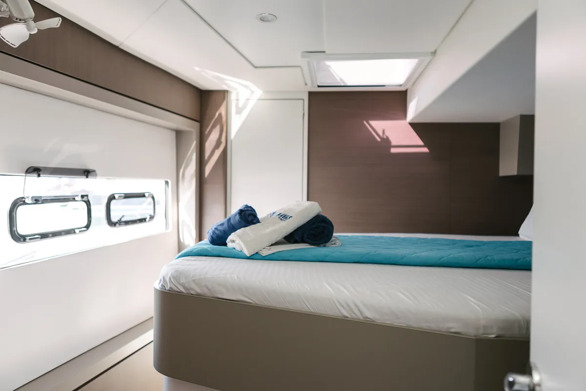 Cabin on Bali 4.8 - 6 cab., a catamaran at Agios Stefanos, Greece