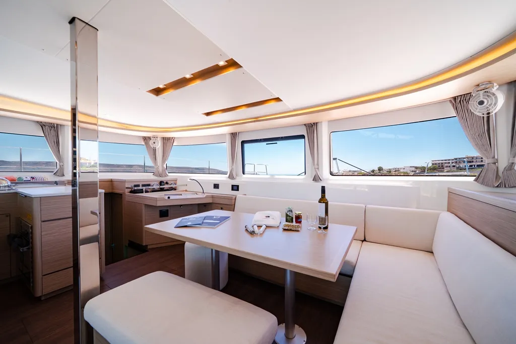 Celena I, a Lagoon 46 catamaran at Skiathos, Greece