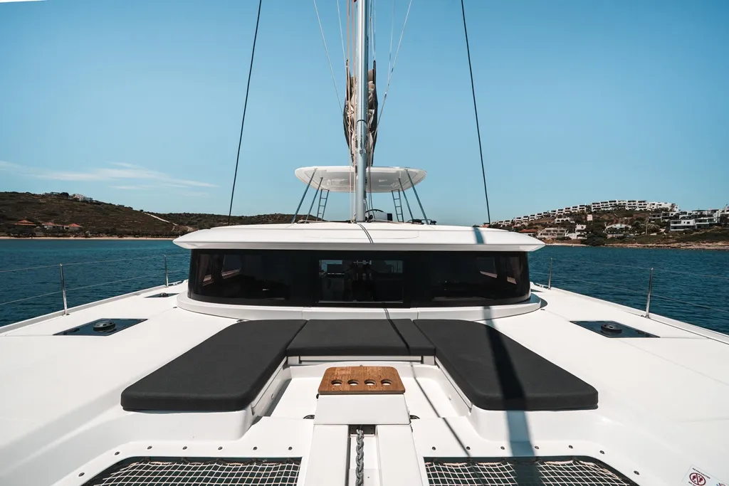 Celena I, a Lagoon 46 catamaran at Skiathos, Greece