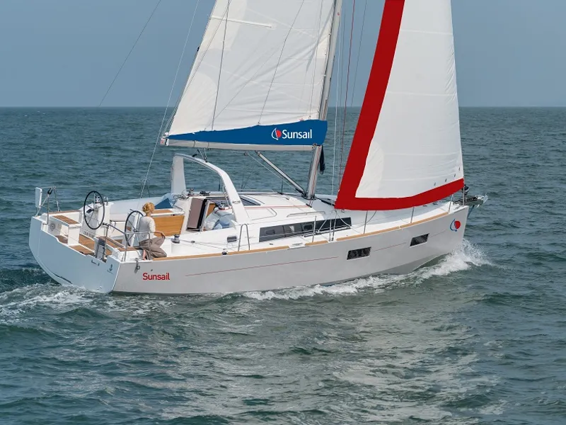 Exterior view of Oceanis 38 Classic, a Beneteau Oceanis 38 sailboat at Procida, Italy