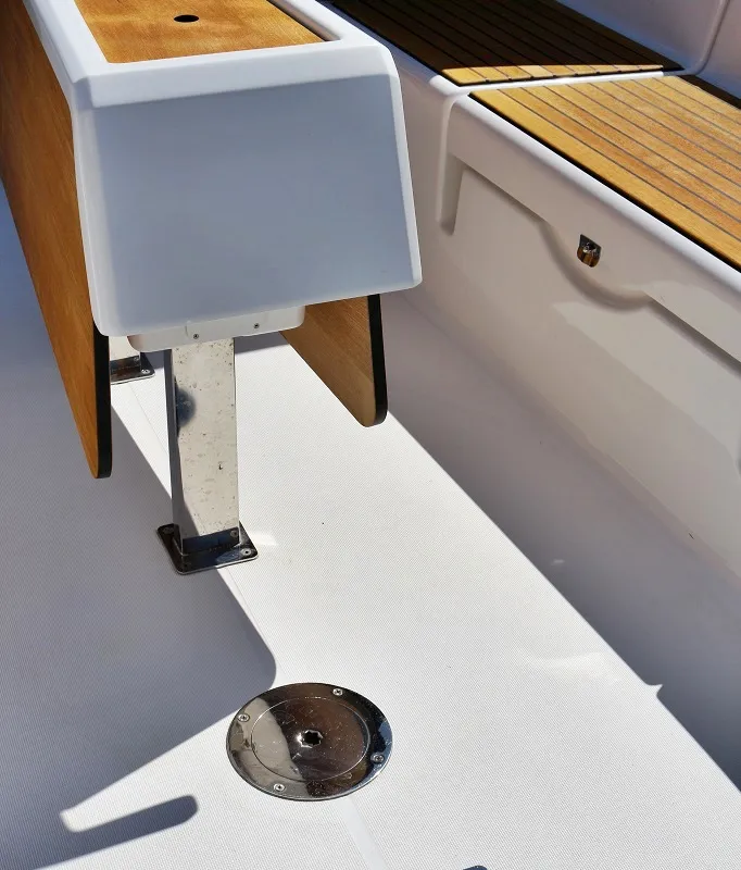 Deck of Thelma, a Dufour 382 GL sailboat at Općina Sukošan, Croatia