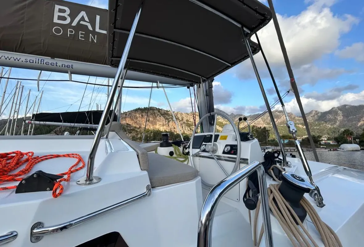 Sail Spazio, a Bali 4.2 catamaran at Marmaris, Turkey