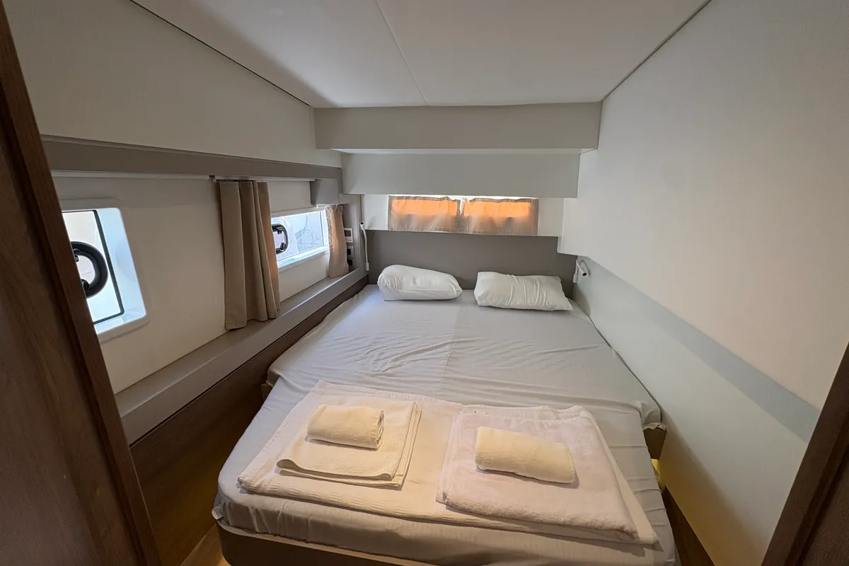 Sail Spazio, a Bali 4.2 catamaran at Marmaris, Turkey