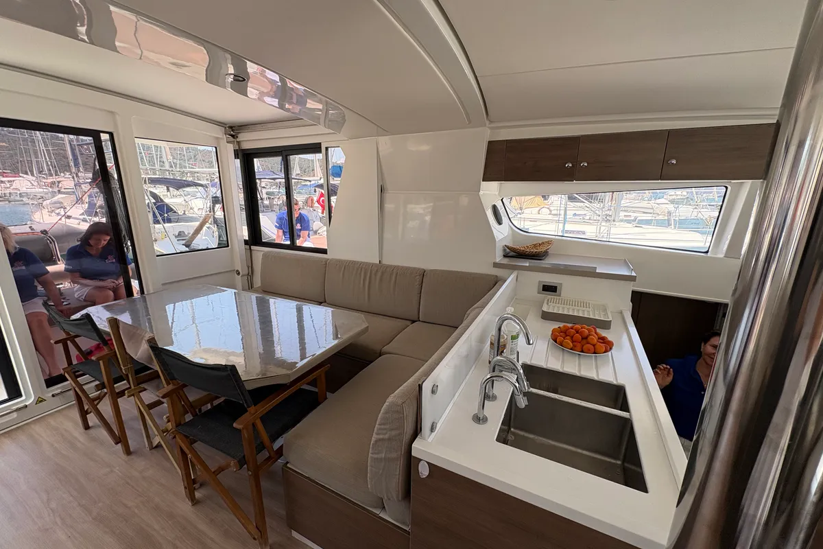 Sail Spazio, a Bali 4.2 catamaran at Marmaris, Turkey