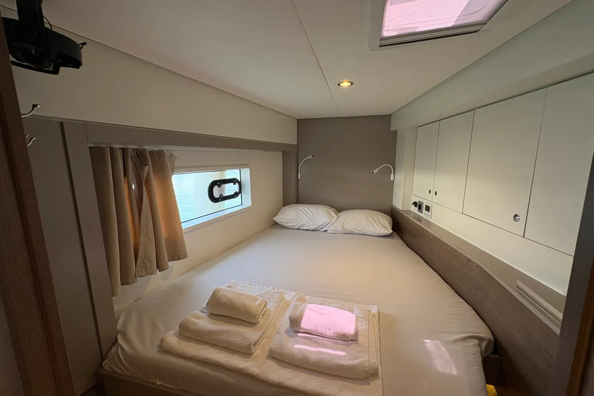 Sail Spazio, a Bali 4.2 catamaran at Marmaris, Turkey