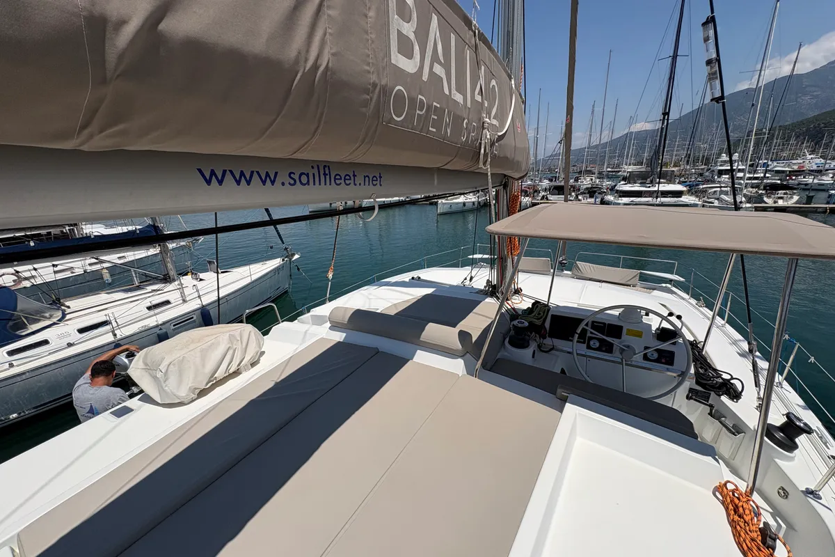 Sail Spazio, a Bali 4.2 catamaran at Marmaris, Turkey
