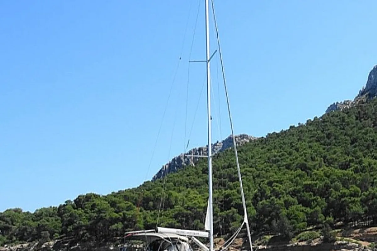 Salon of Rea, a Bavaria Cruiser 46 sailboat at Municipal Unit of Lefkada, Greece
