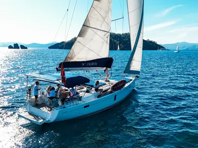 Taurus, a Hanse 445 sailboat at Fethiye, Turkey