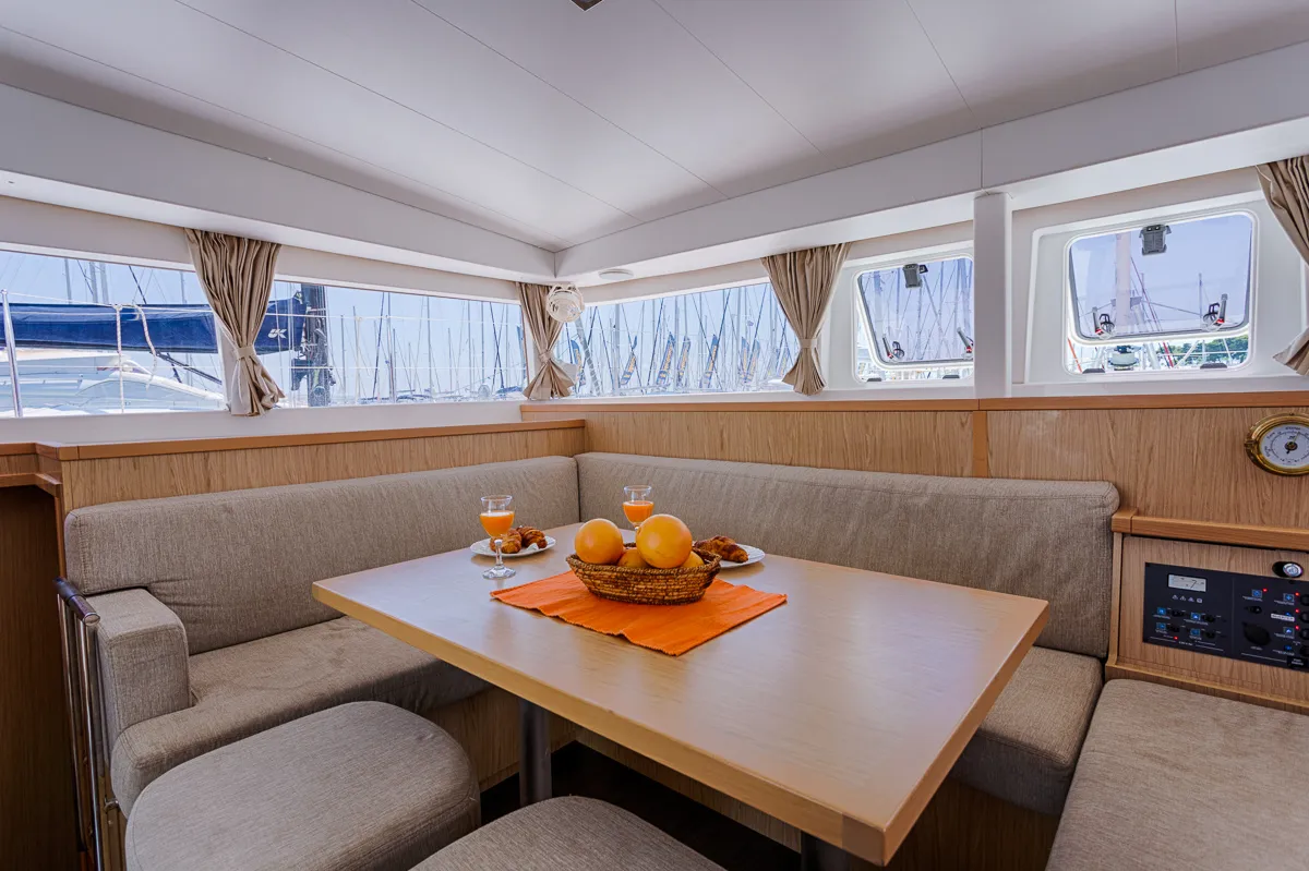 Salon of Sunshine, a Lagoon 400 S2 catamaran at Split, Croatia