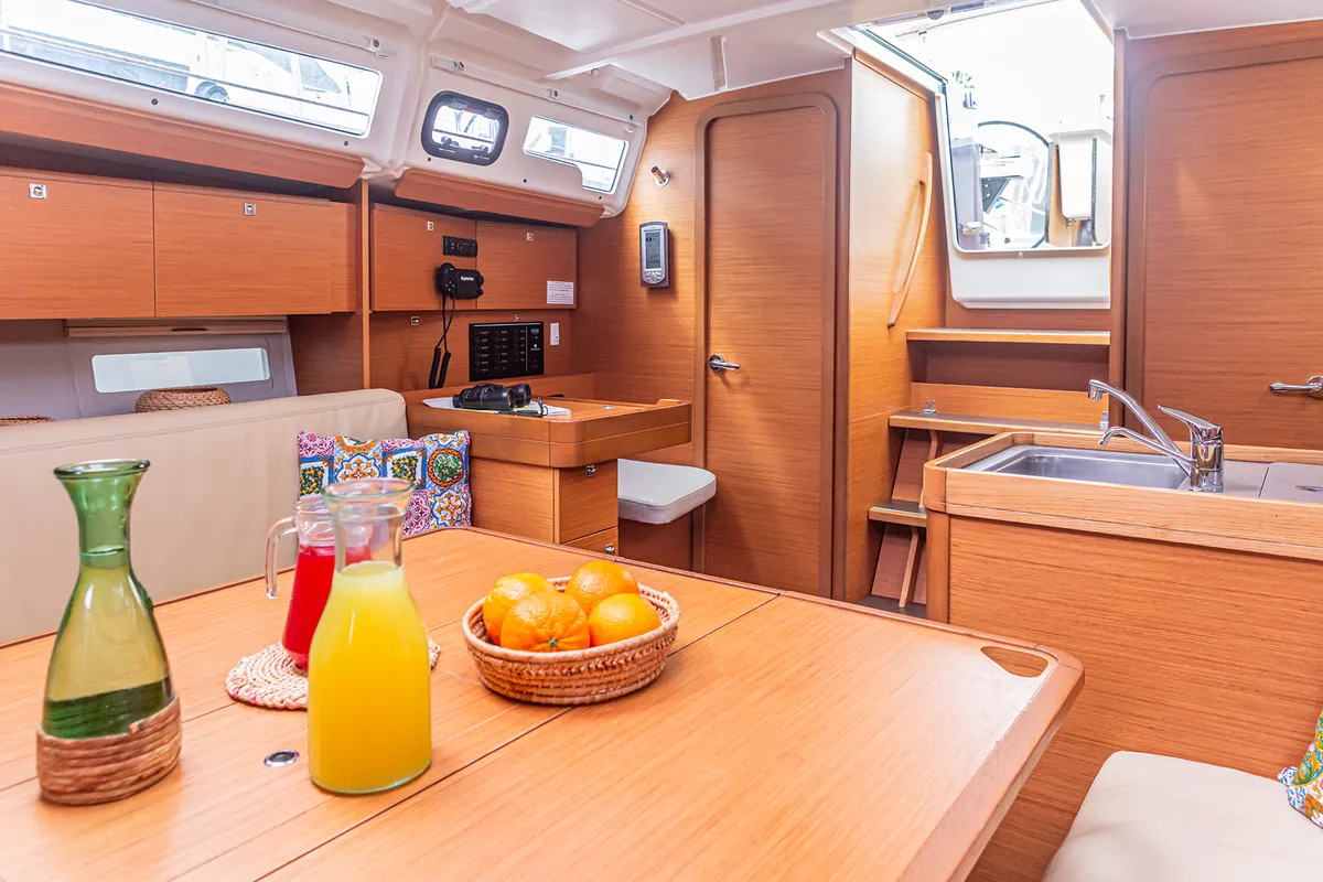 Smile Planet, a Dufour 360 GL sailboat at Tonnarella, Italy