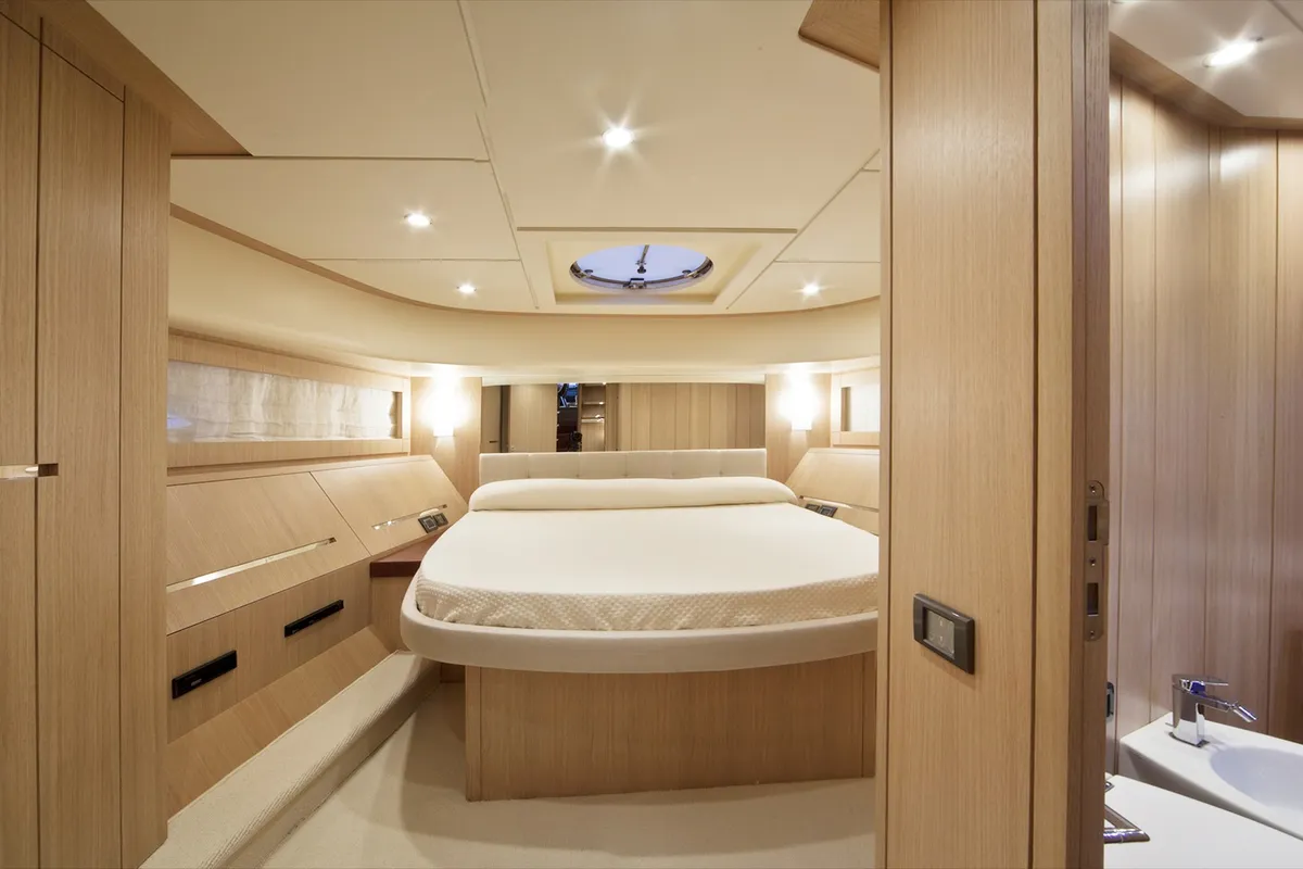 Cabin on Premium +, a Abacus 78 Fly motor yacht at Seget Donji, Croatia