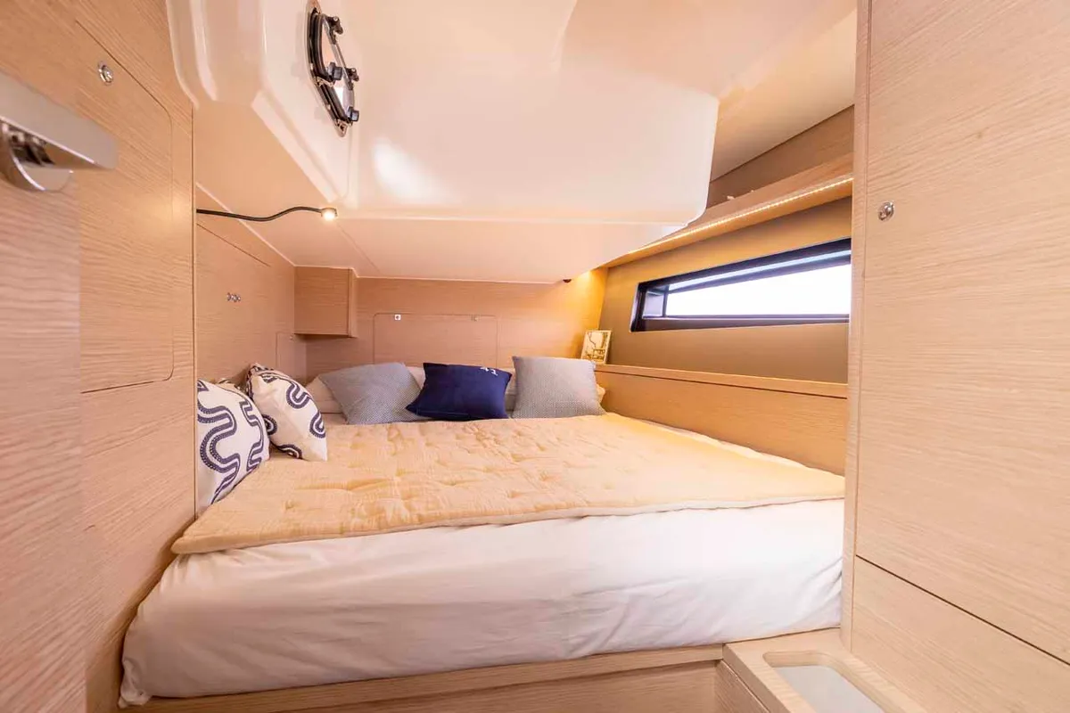 Cabin on Vikonteza, a Dufour 41 Performance sailboat at Grad Biograd na Moru, Croatia