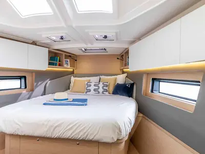 Cabin on Vikonteza, a Dufour 41 Performance sailboat at Grad Biograd na Moru, Croatia