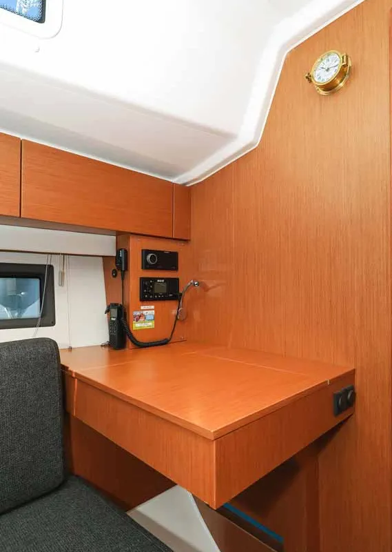 Salon of RUMBA, a Bavaria C42 sailboat at Grad Biograd na Moru, Croatia