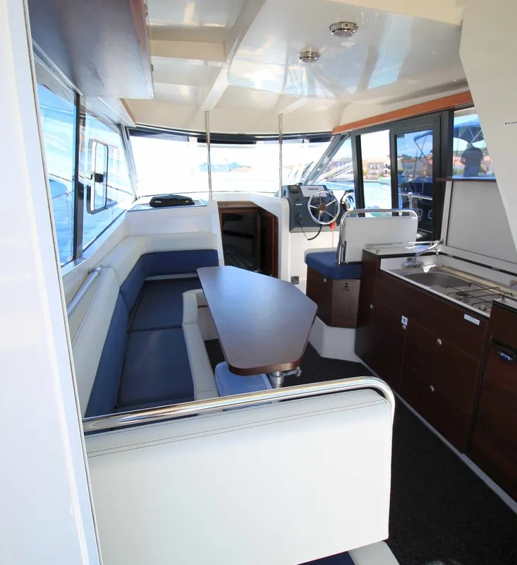 Salon of Sabina, a Delphia Yachts Platinum 989 Fly motor yacht at Kukljica, Croatia