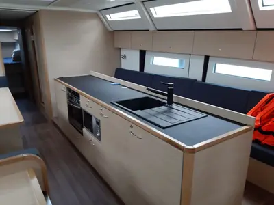 Galley of Prestige, a D&D Kufner 50 sailboat at Grad Trogir, Croatia