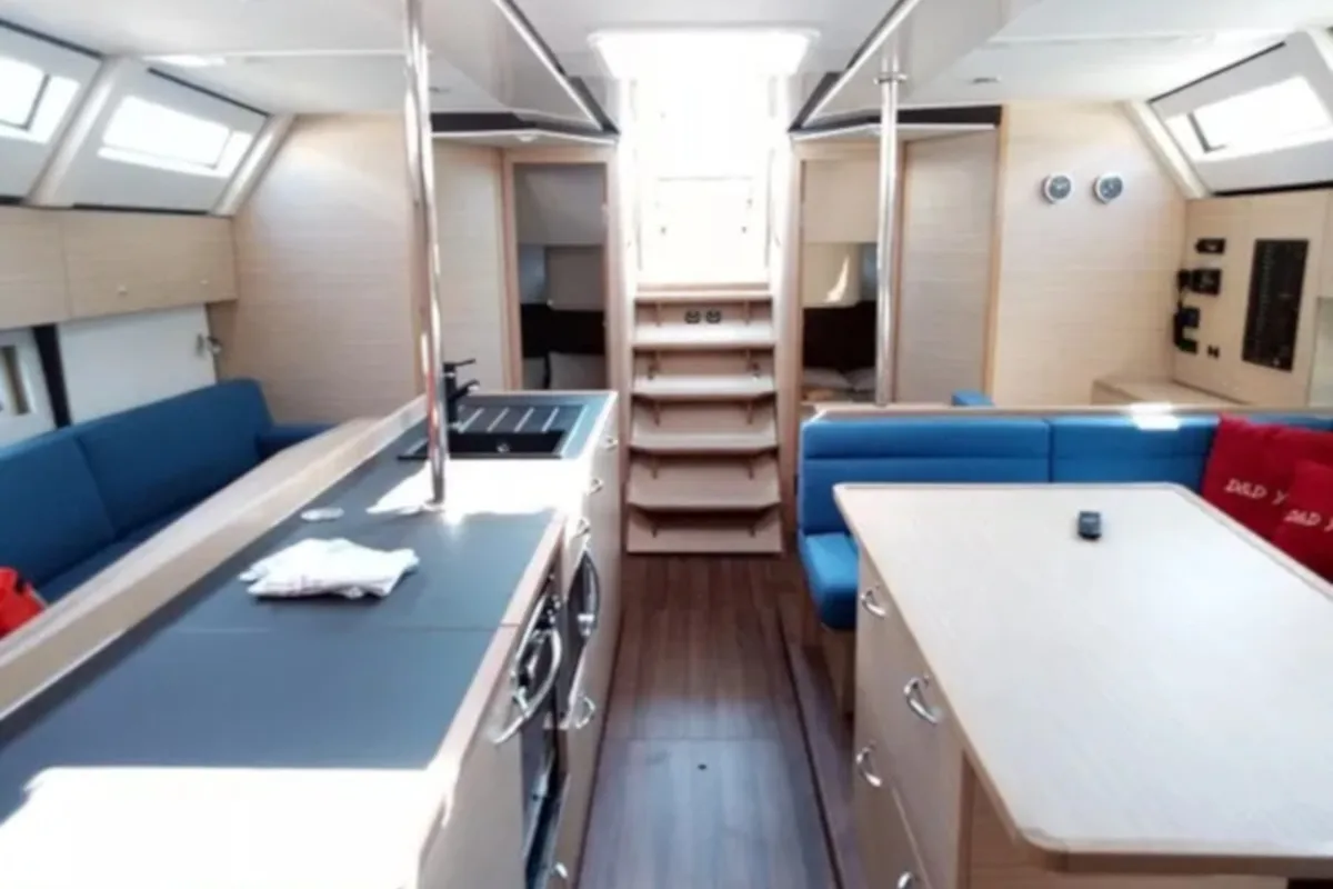 Salon of Prestige, a D&D Kufner 50 sailboat at Grad Trogir, Croatia