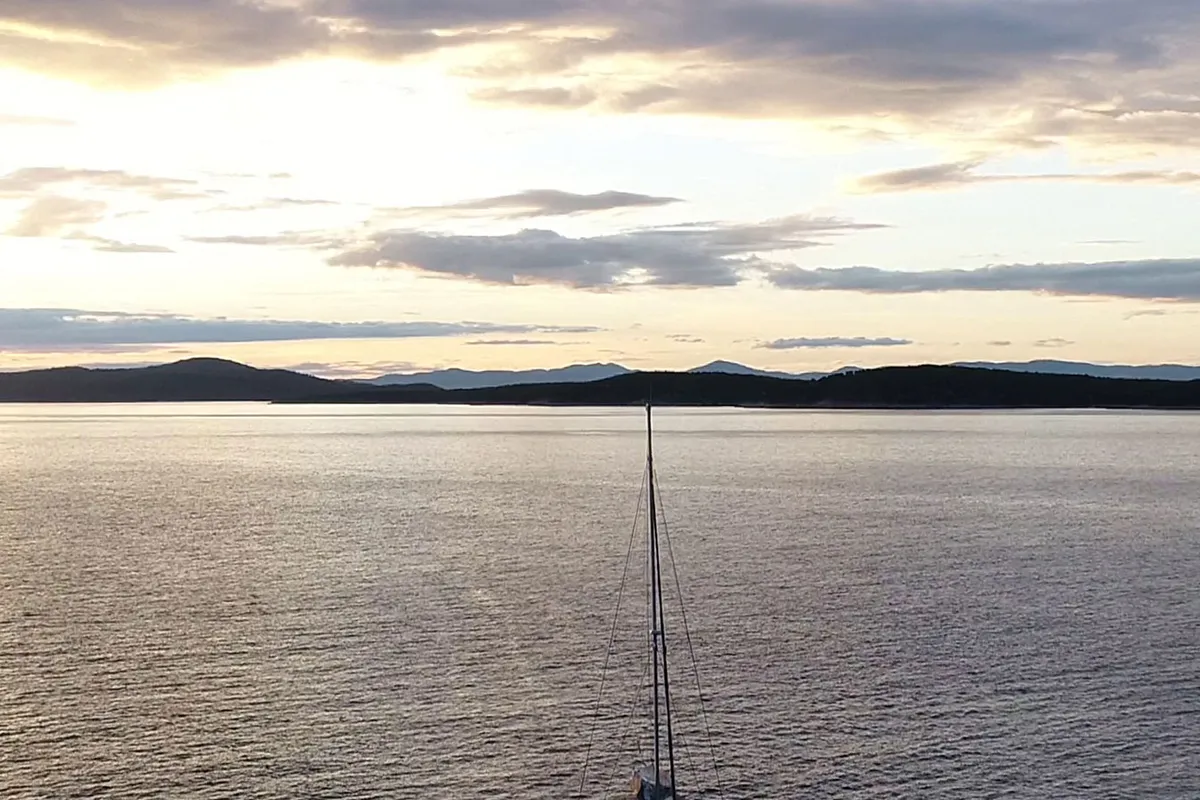 Exterior view of Namaste Of Bali, a Bali 5.4 catamaran at Grad Kaštela, Croatia