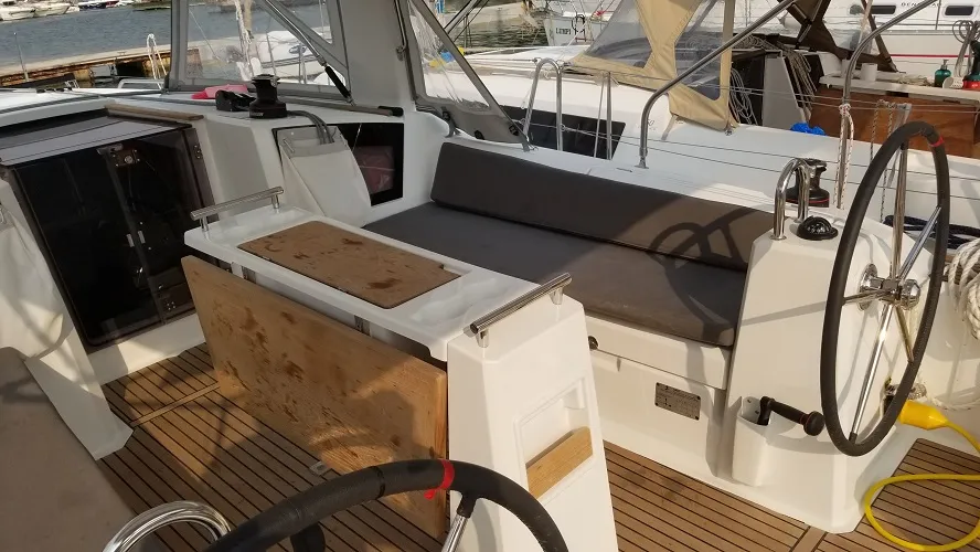 Cabin on Rosa Bella, a Beneteau Oceanis 38.1 sailboat at Fethiye, Turkey