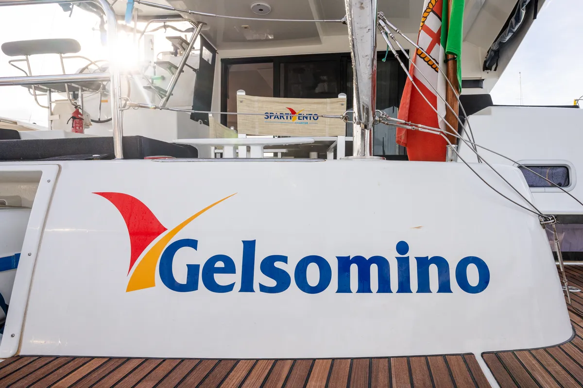 Gelsomino, a Lagoon 42 catamaran at Rosignano Solvay, Italy