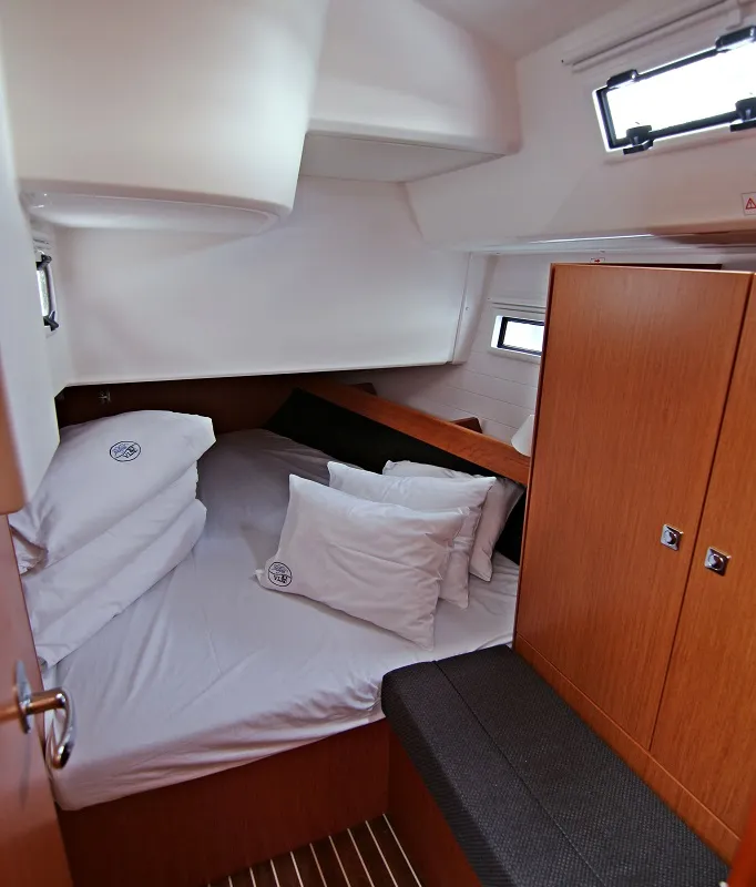 Cabin on Rebecca, a Bavaria Cruiser 41 sailboat at Sukošan, Croatia