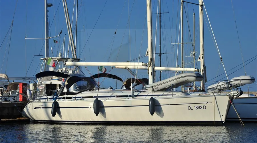 Salon of Tommy, a Bavaria 38 sailboat at Olbia, Italy