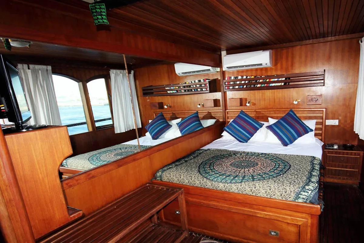Cabin on Stella 1, a Gulet Wooden motor yacht motor yacht at Malé, Maldives