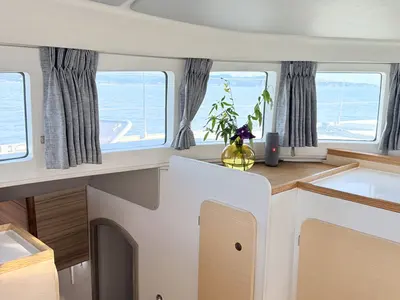 Sabine, a Lagoon 570 catamaran at La Ciotat, France